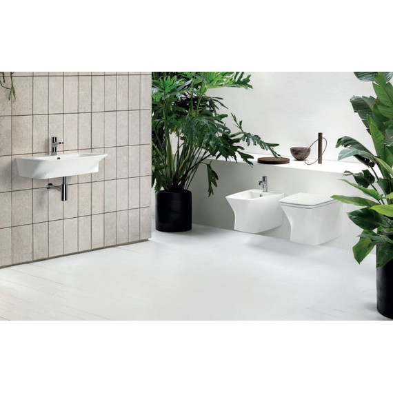 Унитаз подвесной безободковый Azzurra Hera HEVKSPE00000BI с тонкой крышкой микролифт - фото 3