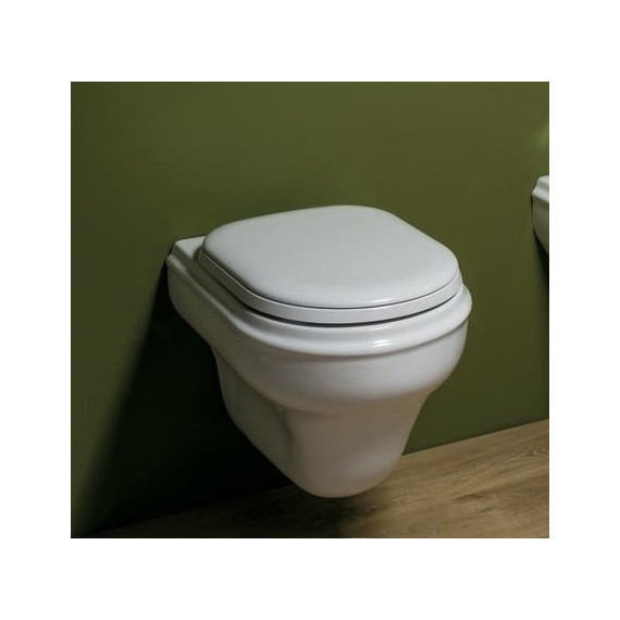 Унитаз подвесной Azzurra Charme CHVKSP000000BI с крышкой микролифт - фото 