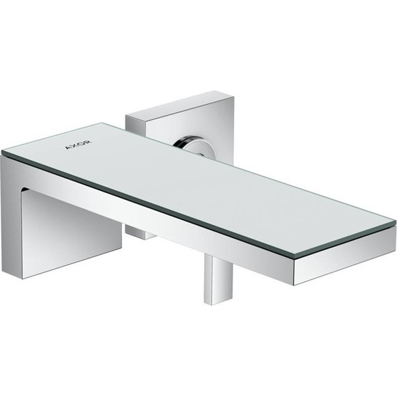 Смеситель для раковины настенный Axor MyEdition 47060000, хром/зеркальное стекло, Цвет производителя: хром, зеркальное стекло - фото 