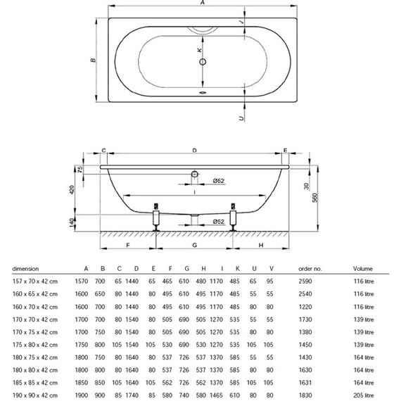 Ванна стальная Bette Starlet 190х90 см 1830-000 - фото 6