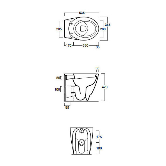 Унитаз приставной Simas Bohemien BO01bi - фото 5