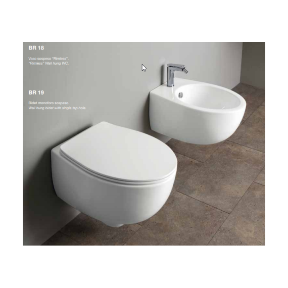 Унитаз подвесной безободковый Simas Bormio BR18bi - фото 5