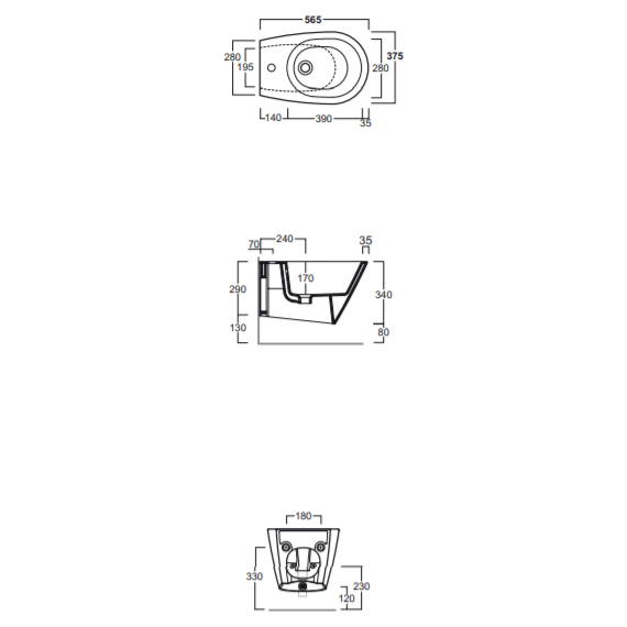 Биде подвесное Simas Gambassi GA19bi*1 - фото 6