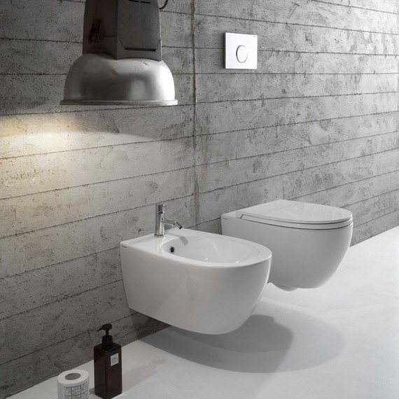 Биде подвесное Globo 4ALL MDS09.BI*1 - фото 4