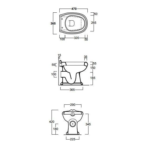 Унитаз приставной слив вертикальный Simas Arcade AR801bi - фото 5