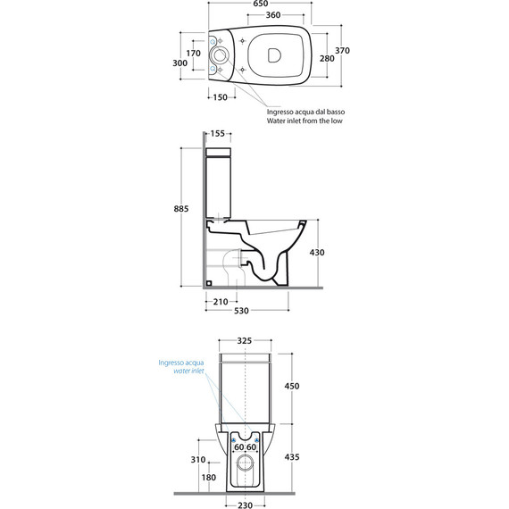 Унитаз-компакт Globo Daily DA003.BI - фото 5