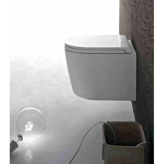 Унитаз подвесной безободковый Globo Forty3 FOS06.BI - фото 3