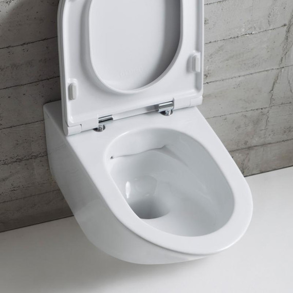 Унитаз подвесной безободковый Globo Forty3 FOS05.BI - фото 4