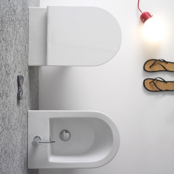 Биде подвесное Globo Forty3 FOS09.BI*1, глубина 570 мм - фото 7