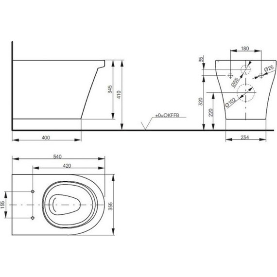Унитаз подвесной безободковый Toto CF CW132Y#NW1 - фото 3