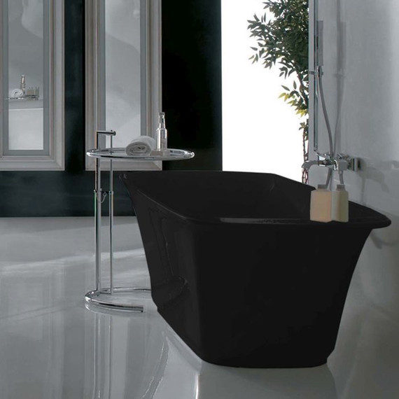 Ванна отдельностоящая Globo Relais 190х80 VA189NE, чёрный - фото 