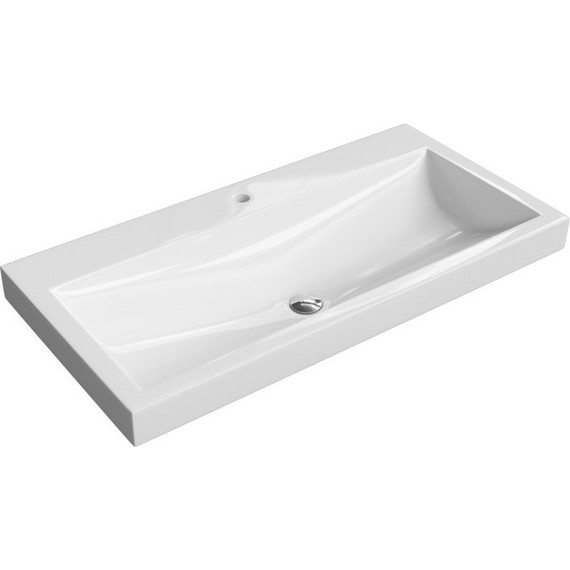 Тумба подвесная с раковиной Aqwella Verona 80 см Ver.01.08/W, Цвет фасада: белый - фото 5