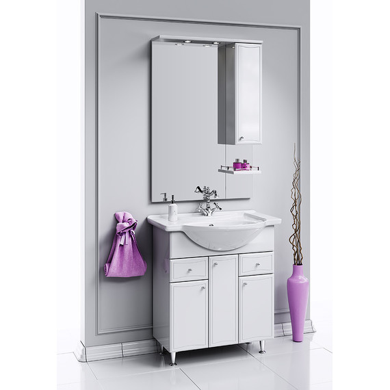 Тумба напольная с раковиной Aqwella Барселона 75 см BA0107K, б/к - фото 4