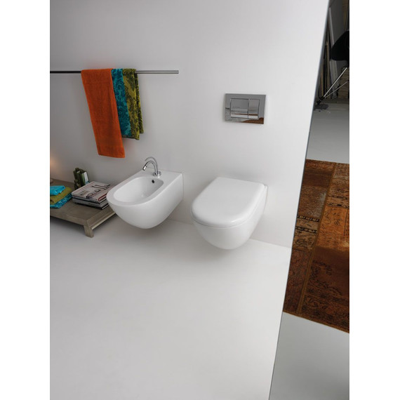 Унитаз подвесной безободковый Kerasan Aquatech 371401 - фото 8