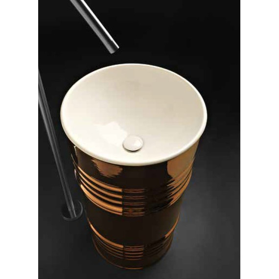 Раковина отдельностоящая Kerasan Artwork Barrel 45 см 4742K01 - фото 8