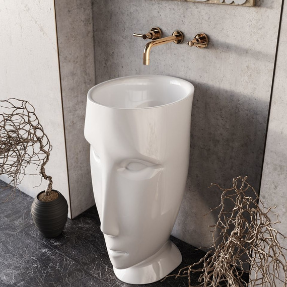 Раковина отдельностоящая Kerasan Artwork Moloco 50 см 474001 - фото 2