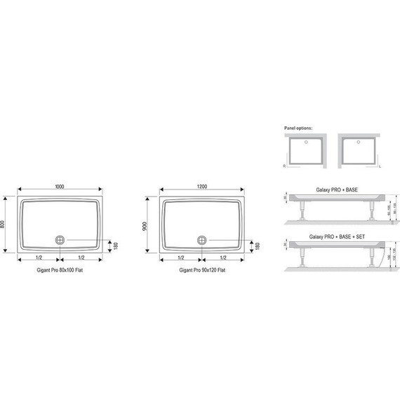 Поддон Ravak Galaxy Pro Gigant Flat 120х90 см XA03G711010 - фото 3