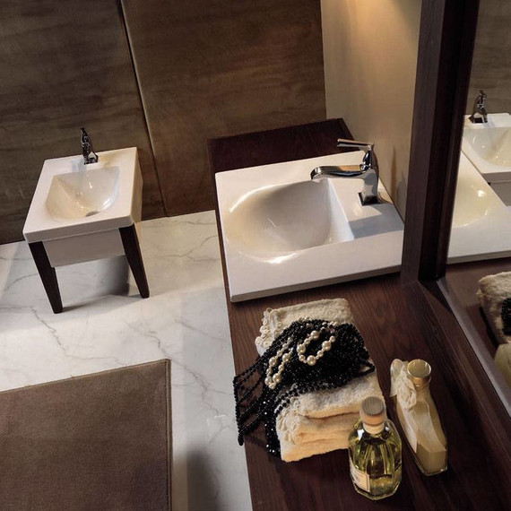 Раковина врезная на столешницу Kerasan Bentley 55 см 394201*1 - фото 2