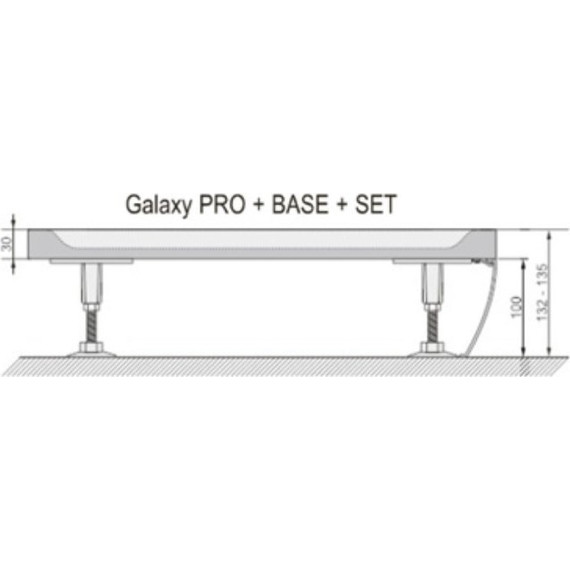 Панель с креплением Ravak Perseus Pro 80 см Set XA834001010 - фото 2