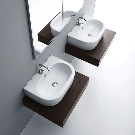 Раковина подвесная Kerasan Flo 50 см 314101*1 - фото 7