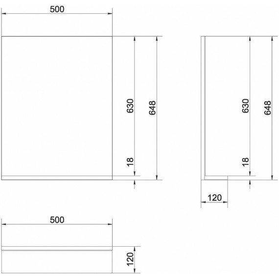 Зеркало Cersanit Melar 50 см LU-MEL, белый - фото 7