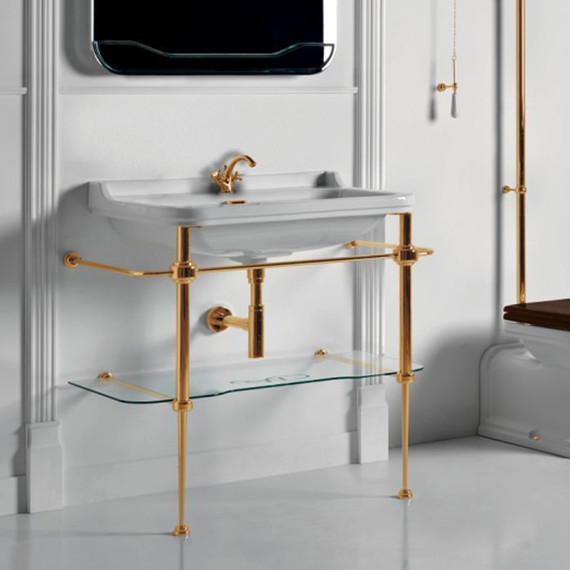 Раковина с консолью Kerasan Waldorf 100 см 4142K1bi/cr*1 - фото 9