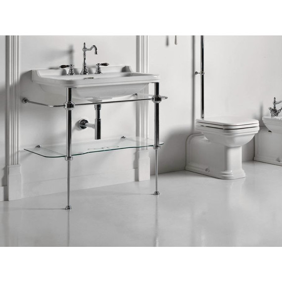 Раковина с консолью Kerasan Waldorf 100 см 4142K1bi/cr*1 - фото 4