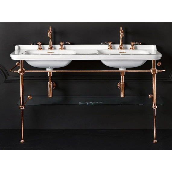 Раковина с консолью двойная Kerasan Waldorf 150 см 4143K1bi/cr*1 - фото 5