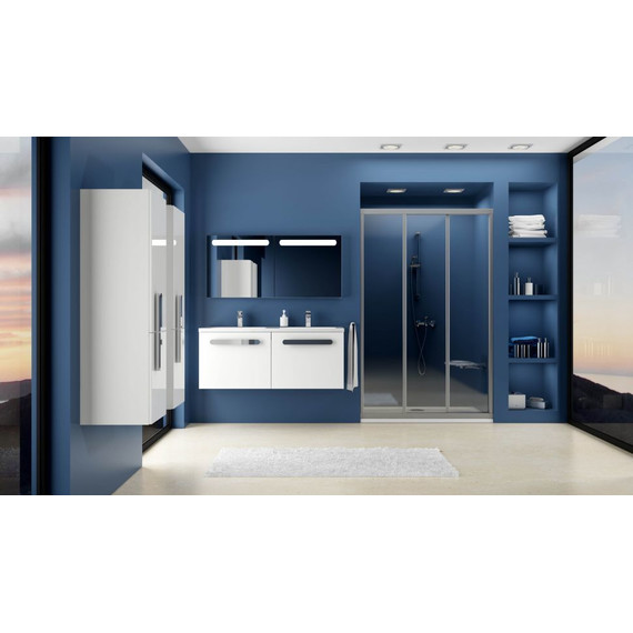 Душевая дверь Ravak Supernova ASDP3 80 см 00V40UR2Z1 сатин/прозрачное, Цвет стекла: прозрачное, Цвет профиля: белый, Размер - мм: 800 - фото 5