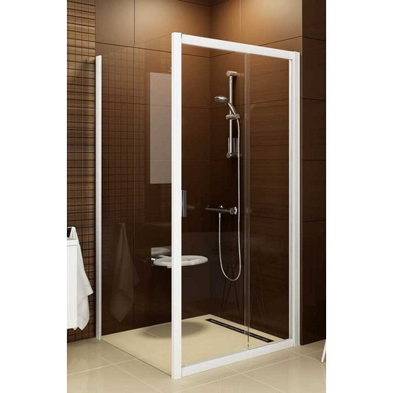 Душевое ограждение Ravak Blix BLDP2+BLPS 110х100 см, белый/прозрачное - фото 
