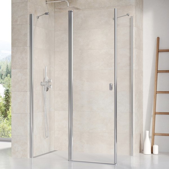 Душевое ограждение Ravak Chrome CRV2+CPS 90x90 см, белый/прозрачное - фото 