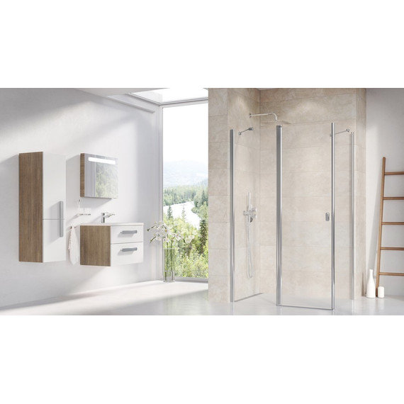 Душевое ограждение Ravak Chrome CRV2+CPS 90x90 см, белый/прозрачное - фото 3