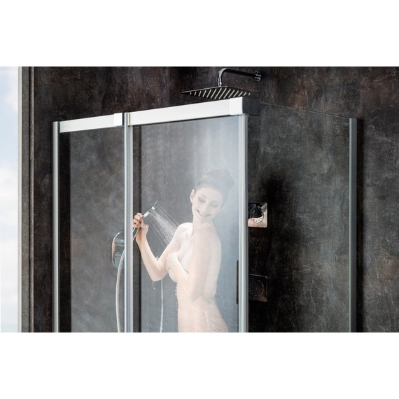 Душевое ограждение Ravak Matrix MSDPS 100х80 см 0WLA4100Z1 L белый/прозрачное - фото 9