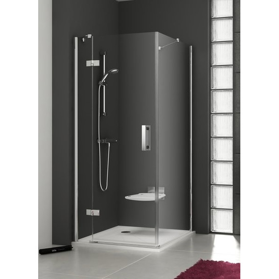 Душевое ограждение Ravak SmartLine SMSD2+SMPS 90х100 см L, хром/прозрачное - фото 