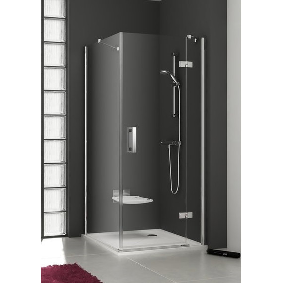 Душевое ограждение Ravak SmartLine SMSD2+SMPS 90х80 см R, хром/прозрачное - фото 