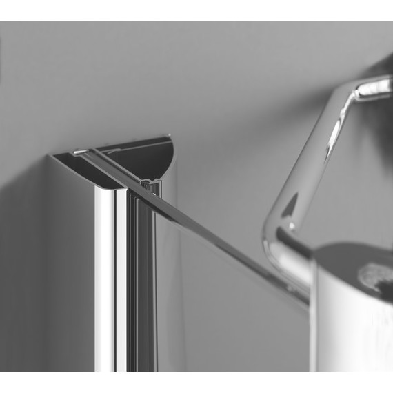 Душевое ограждение Ravak SmartLine SMSD2+SMPS 100х80 см R, хром/прозрачное - фото 4