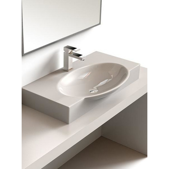 Раковина Sanita Luxe INFINITY 76 см WB.FN/Infinity/76-C/WHT.G/S1 - фото 4