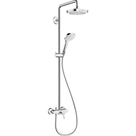 Душевая стойка Hansgrohe Croma Select E Showerpipe 180 2jet 27258400, белый/хром - фото 