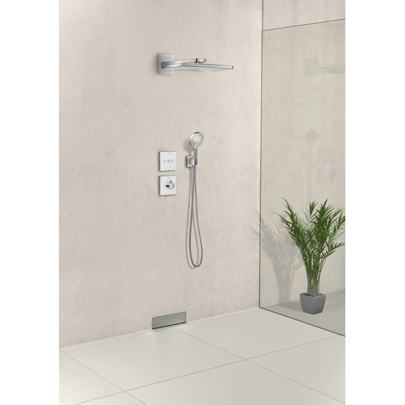 Переключатель потоков на три потребителя Hansgrohe Shower Select 15736400, белый/хром - фото 2
