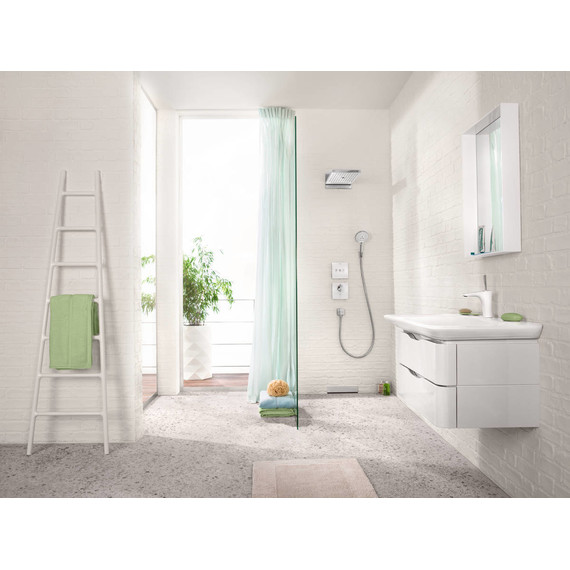 Переключатель потоков на три потребителя Hansgrohe Shower Select 15736400, белый/хром - фото 4