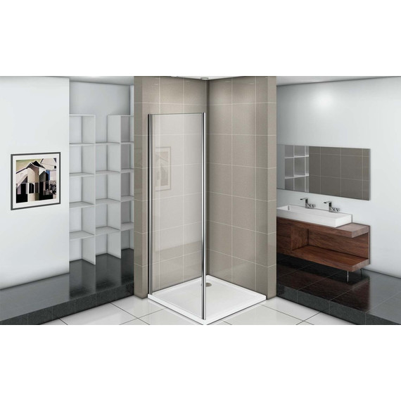 Боковая стенка Bas Infinity SP-90-C-CH 90 см хром/прозрачное - фото 4