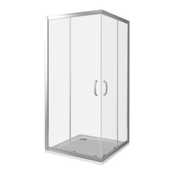 Душевое ограждение Bas Infinity CR-80-C-CH 80х80 см, хром/прозрачное - фото 4