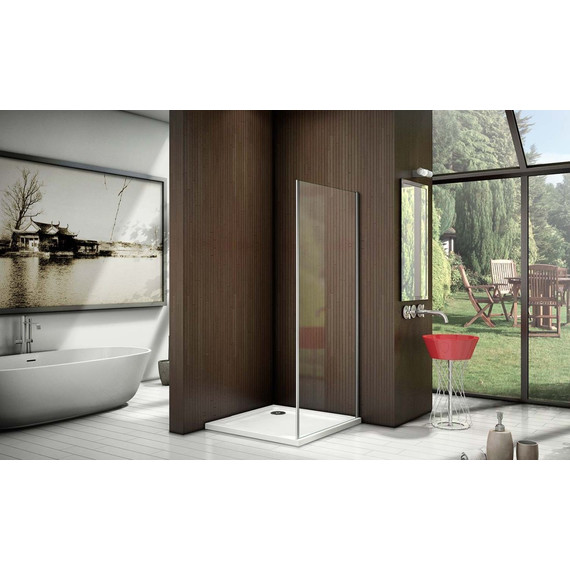 Боковая стенка Bas Latte SP-90-G-WE 90 см алюминий/матовое - фото 6