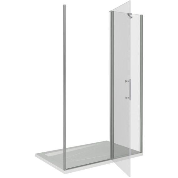 Душевая дверь Bas Mokka WTW-120-C-WE 120 см алюминий/прозрачное - фото 7