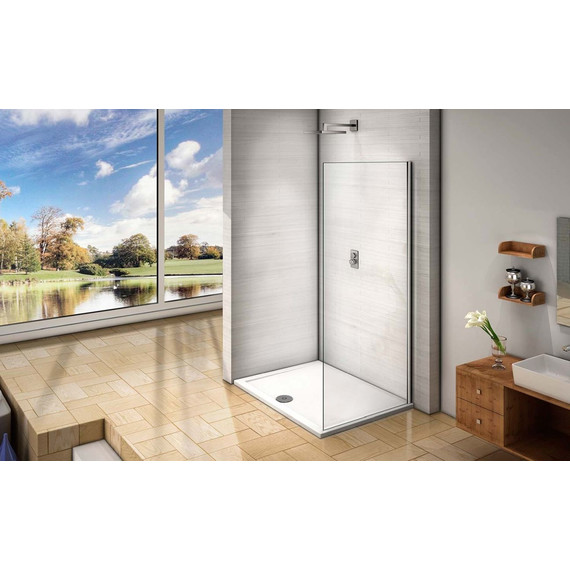 Боковая стенка Bas Orion SP-80-C-CH 80 см хром/прозрачное - фото 5