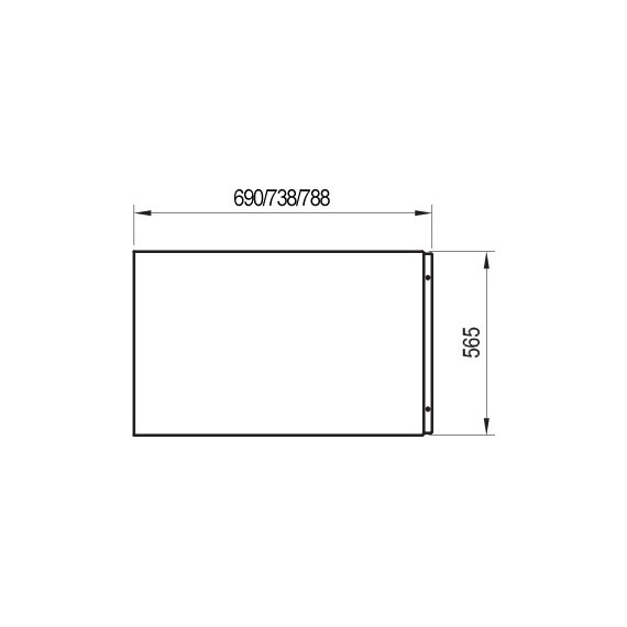 Панель боковая для ванны Ravak Domino A U 70 см CZ00110A00 - фото 3