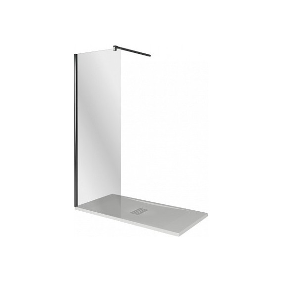 Душевая перегородка Bas Walk In SP-80-C-B 80 см чёрный/прозрачное - фото 4