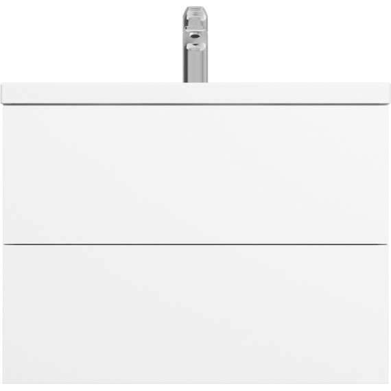 Тумба подвесная с раковиной Am.Pm Gem 75 см M90FHX07522WG, белый глянец, Цвет фасада: белый глянцевый - фото 5