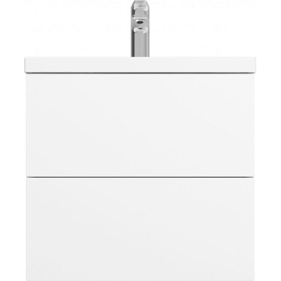 Тумба подвесная с раковиной Am.Pm Gem 60 см M90FHX06022WG, белый глянец, Цвет фасада: белый - фото 5