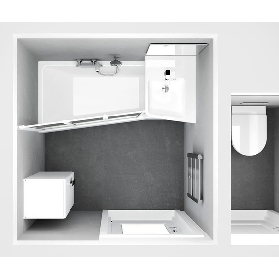 Ванна акриловая Ravak BeHappy II 160x75 см C971000000 R, Размер - мм: 1600х750 - фото 7